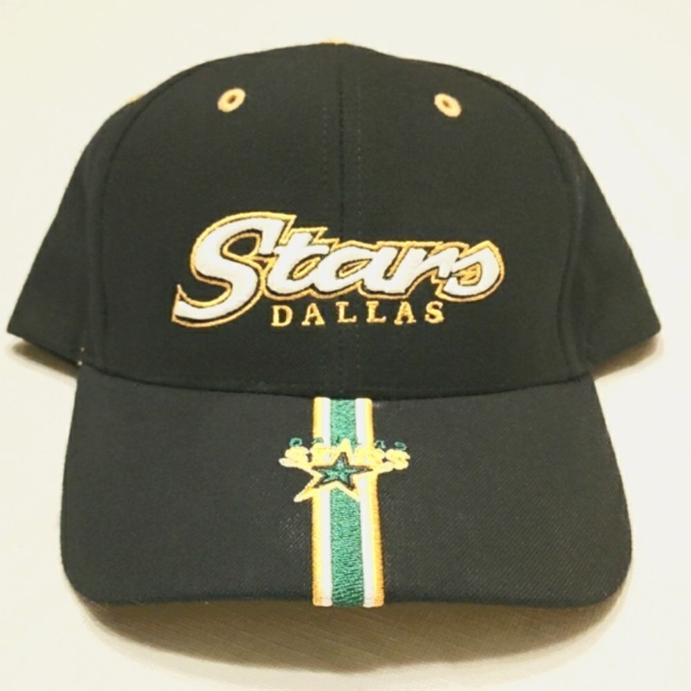 NHL Dallas Stars Black Gold Green Adjustable Cap